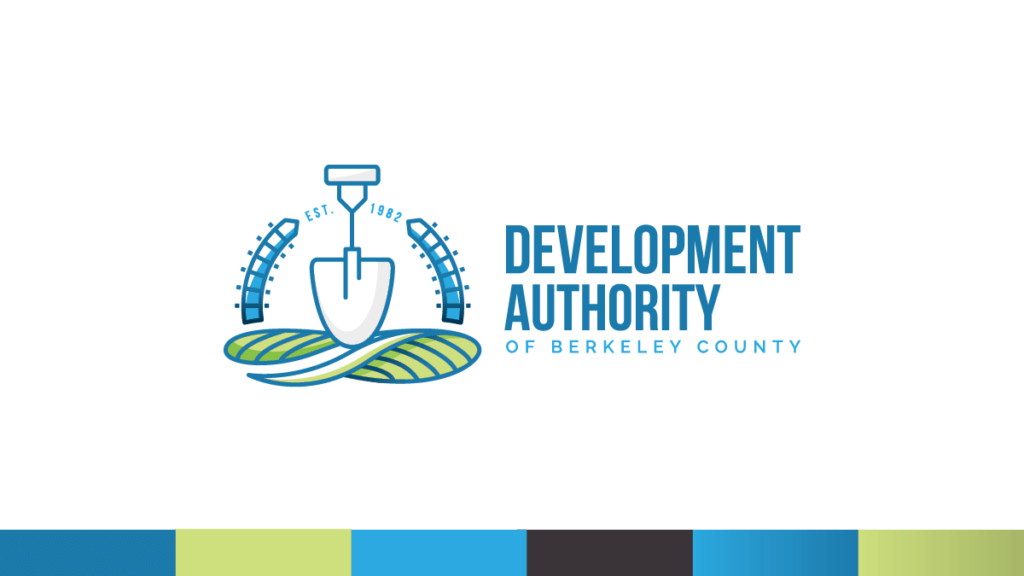 Development Authority of Berkeley County logo with color palette