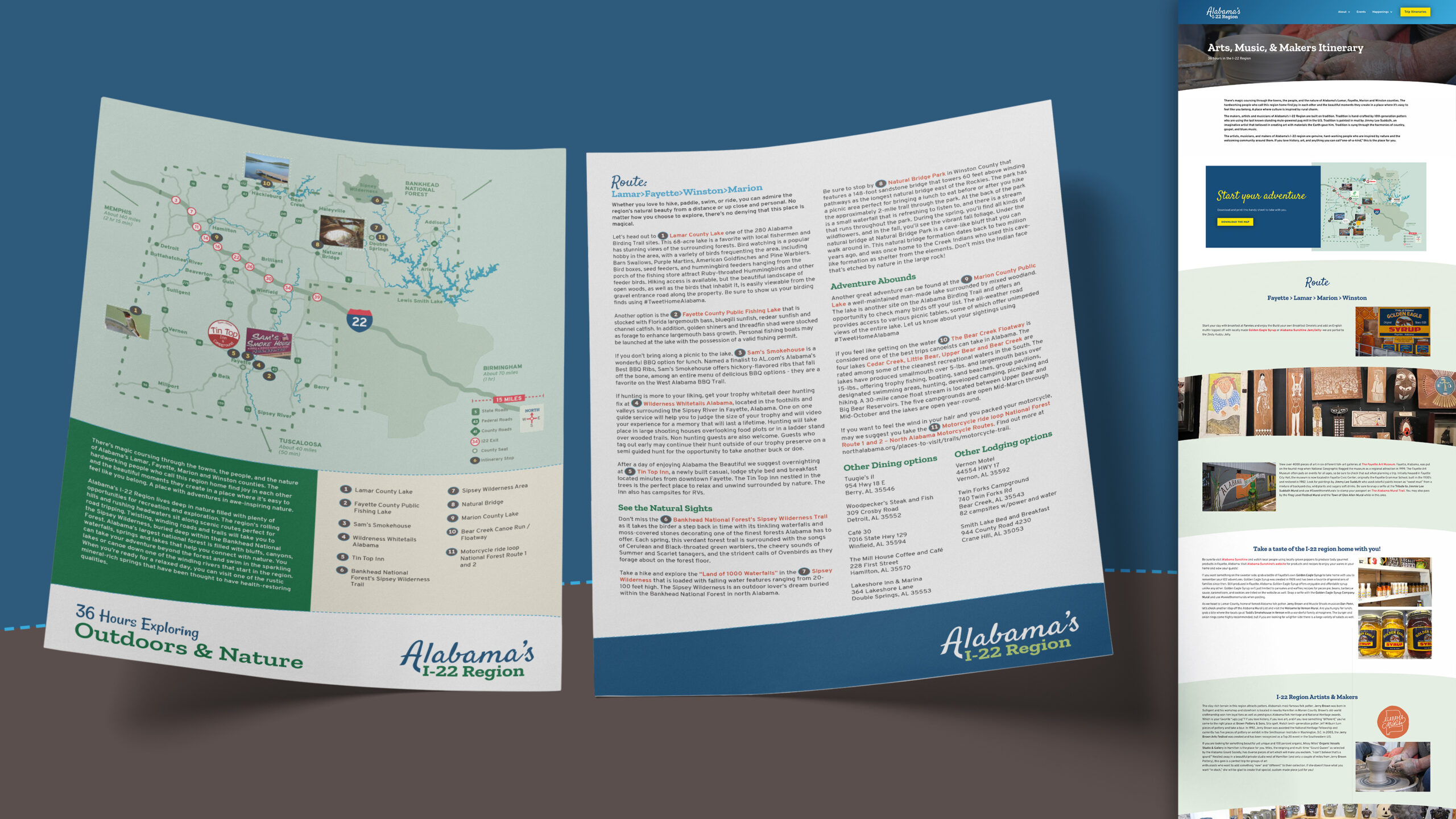 Alabama's I-22 Region Trip Itineraries